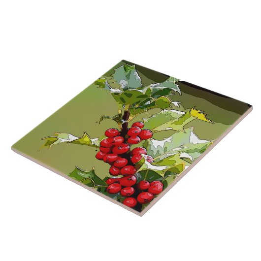 ホリーベリー005 タイル (側面)