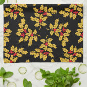 ホリーベリー キッチンタオル (折り畳み)