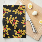 ホリーベリー キッチンタオル (四つ折り)