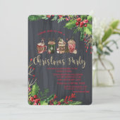 ホリーベリー、クリスマスドリンク会社クリスマス 招待状 (スタンド正面)