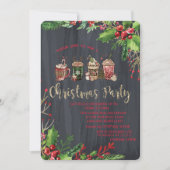 ホリーベリー、クリスマスドリンク会社クリスマス 招待状 (正面)