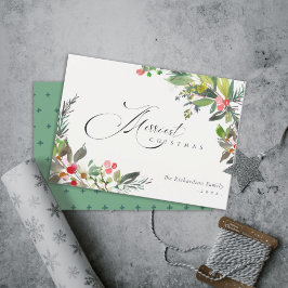 ホリーベリー ピン レッド グリーン メリークリスマス シーズンカード