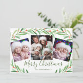 ホリーベリー ブランチ3 写真 クリスマス グリーティング (スタンド正面)