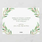 ホリーベリー ブランチ3 写真 クリスマス グリーティング (裏面)