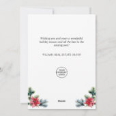 ホリーベリー ポインセチア リース クリスマス 法人 (裏面)