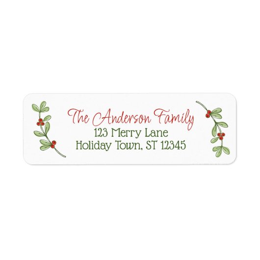 ホリーベリー ラベル (正面)