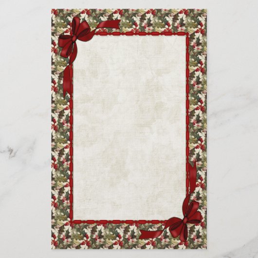 ホリーベリー 便箋 (正面)