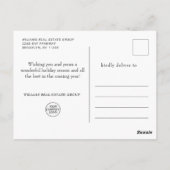 ホリーベリー（鳥）ショウジョウコウカンチョウクリスマスグリーティ企業のング ポストカード (裏面)