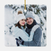 ホリーベリ素朴ー樺の木PHOTOホワイトバーク セラミックオーナメント (裏面)