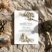 ホリーベルゴールデンウィンターウェディングリハーサルディナー 招待状