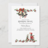 ホリーベルズキャンドルウィンターウェディングリハーサルディナー 招待状 (正面)