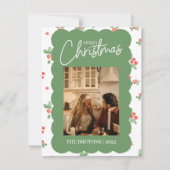 ホリーホタテの写真クリスマスカード シーズンカード (正面)