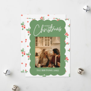 ホリーホタテの写真クリスマスカード シーズンカード