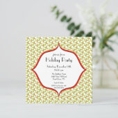 ホリーホリデエレガントイクリスマスパーティの招待状 招待状 (スタンド正面)