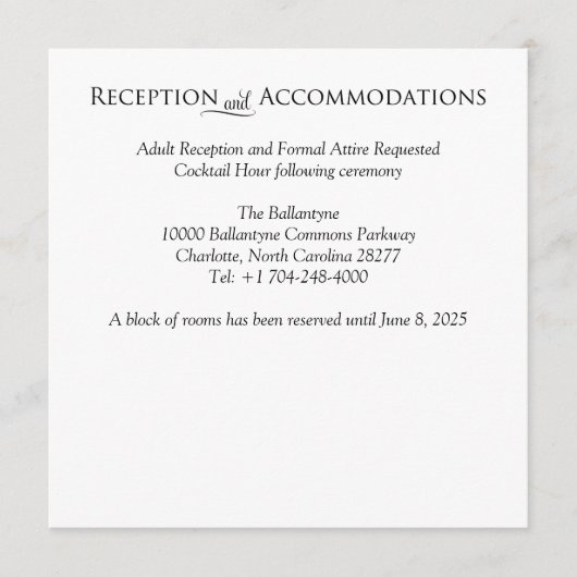 ホリーホリデークリスマスインサートエンクロージャカード ノートカード (正面)