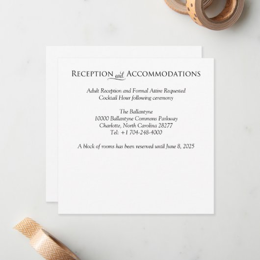 ホリーホリデークリスマスインサートエンクロージャカード ノートカード (正面/裏面インサイチュ)