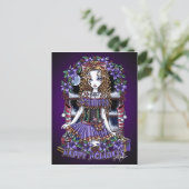 ホリーホリデークリスマスパーティーキャンディエンジェルポストカード シーズンポストカード (スタンド正面)