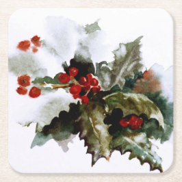 ホリーホリデーズスクエアコースター スクエアペーパーコースター