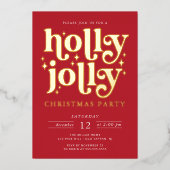 ホリーホリークリスマスパーティ 箔シーズンカード (正面)