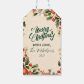 ホリーポメ素朴グラナートクリスマスパーティー ギフトタグ (裏面)