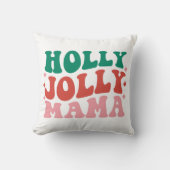 ホリーマすてきマ – おもしろいホリデーデザイン クッション (正面)