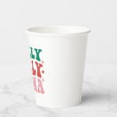 ホリーマすてきマ – おもしろいホリデーデザイン 紙コップ (左)