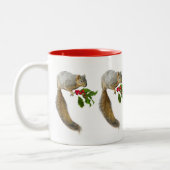 ホリーマグ付きリス ツートーンマグカップ (左)