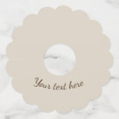 ホリーミスタントークリスマスリースグリーンベージュレッド ワイングラスタグ (裏面)