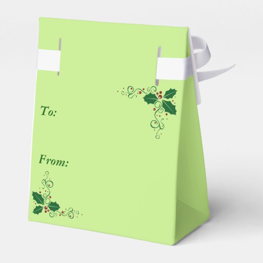 ホリーメリークリスマスのお願い箱 フェイバーボックス (裏面サイド)