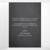 ホリーメリークリスマストリフォールドクリスマス 三つ折りクリスマスカード (内部中)