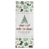 ホリーメリークリスマスブライトおもしろい ワインギフトバッグ (正面)