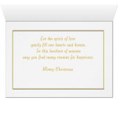 ホリーメリークリスマスホリデーグリーティングカード (内部横(下))