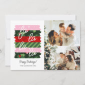 ホリーメリーブライトレトロ和紙テープホリデーカード シーズンカード (正面)