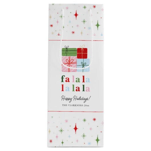 ホリーメリーホリデーファララ ワインギフトバッグ (正面)