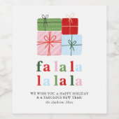 ホリーメリー&ブライトホリデー ワインラベル (シングルラベル)