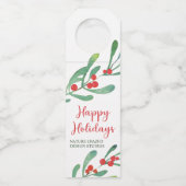 ホリーモダンカンパニーホリデーパーティー ボトルネックタグ (正面)