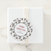 ホリーモダンス・クリスマス・ボタニカル・ベリー・パターン フェイバータグ (インサイチュ)