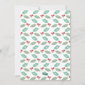 ホリーモダンズモノグラム3写真クリスマス シーズンカード (裏面)