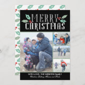 ホリーモダンズ4フォトクリスマス シーズンカード (正面/裏面)