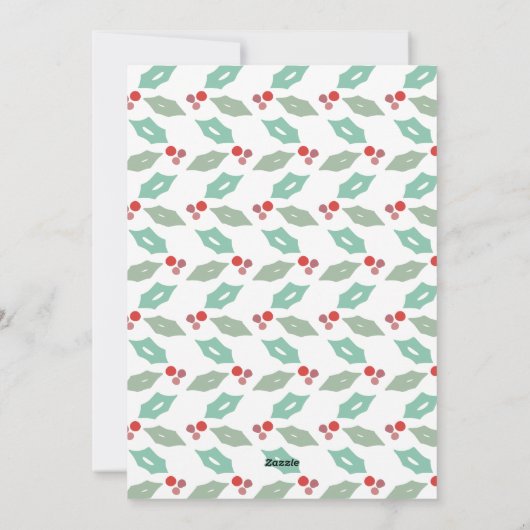 ホリーモダンズ4フォトクリスマス シーズンカード (裏面)