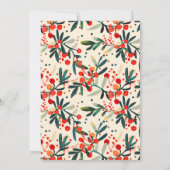 ホリーモダンベリーのクリスマススクリプトの写真 シーズンカード (裏面)