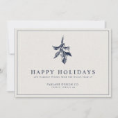 ホリーモダンベリー |無エレガント効の青ビジネス シーズンカード (正面)