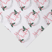 ホリーモダンリースメリークリスマス 薄葉紙 (詳細)