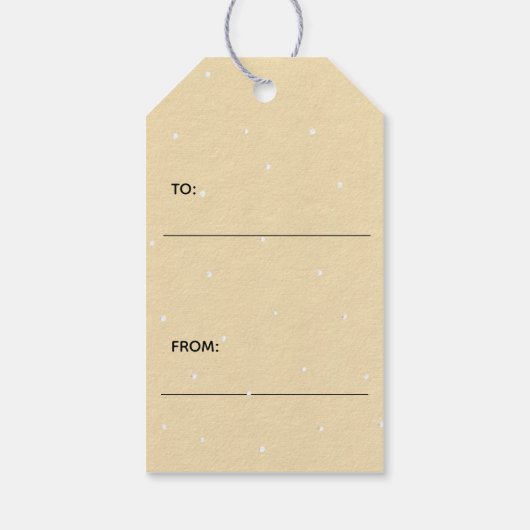 ホリーリトルすてきキュートオレンジキツネハンターグリーン ギフトタグ (裏面)