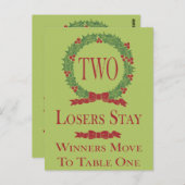 ホリーリースバンコテーブルカード#2 ポストカード (正面/裏面)