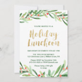 ホリーリースホリデーランチョン 招待状 (正面)