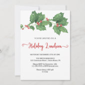 ホリーリースホリデーランチョン 招待状 (正面)