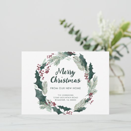 ホリーリースメリークリスマスニューホーム 案内状 (スタンド正面)