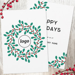 ホリーリースロゴビジネス シーズンカード