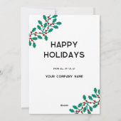 ホリーリースロゴビジネス シーズンカード (裏面)